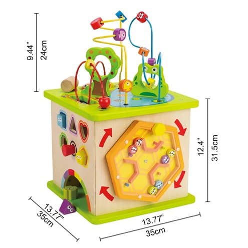 Hape Country Critters Wooden Activity Play Cube